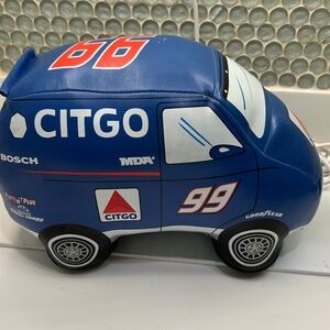 Vintage NASCAR #99 Jeff Burton Squishy Citgo Fan Van Shaped Vinyl Pillow